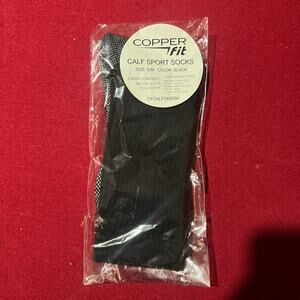 Black copper fit sport socks